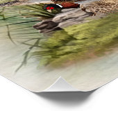 Labrador Retrievers mit Fasan,Kunst Poster (Ecke)