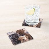 Labrador Retrievers Rechteckiger Pappuntersetzer (Vor Ort)