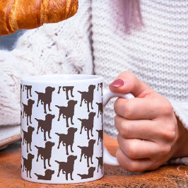 Labrador Retrievers Schokolade-Hundemuster Kaffeetasse