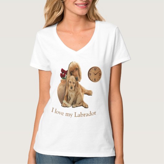 Labrador retrievers T-Shirt (Vorderseite)