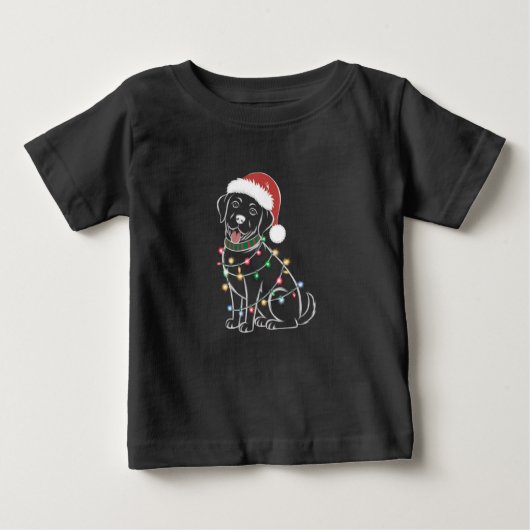 Labrador Retrievers Weihnachten Baby T-shirt (Vorderseite)