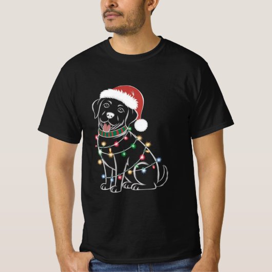 Labrador Retrievers Weihnachten T-Shirt (Vorderseite)
