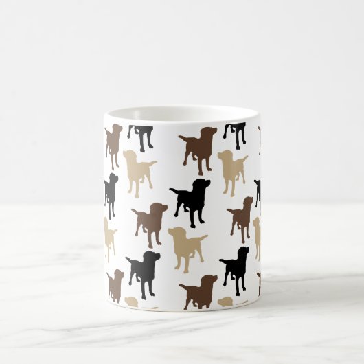 Labrador Retrievers Yellow Black Chocolate Dog Kaffeetasse (Mittel)