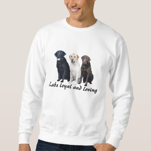Labrador retrieverunisexSweatshirt Sweatshirt (Vorderseite)