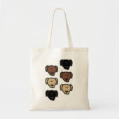 Labrador Retriver All Colors Kopf Tragetasche (Vorne)