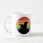 Labrador Retro Sunset Kaffeetasse (Links)