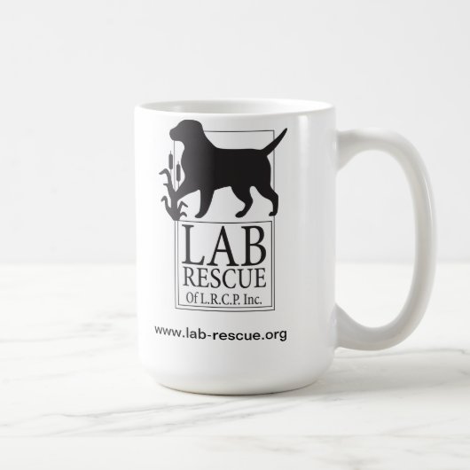 Labrador-Rettung der LRCP Keramik-Tasse Kaffeetasse (Rechts)