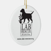 Labrador-Rettung der LRCP Keramik-Verzierung Keramik Ornament (Rechts)