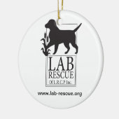 Labrador-Rettung der LRCP Keramik-Verzierung Keramik Ornament (Links)