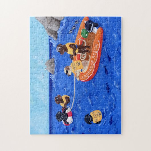 Labrador-Rettungsmannschaft Puzzle (Vertikal)