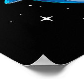 Labrador Riding Shark, Jawsome Dog Lover Geschenke Poster (Ecke)