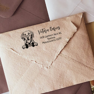Labrador-Rücksendeadresse, Hundezucht Gummistempel