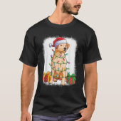 Labrador Santa With Christmas Tree Lights Xmas Boy T-Shirt (Vorderseite)
