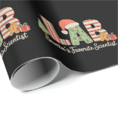 Labrador Santas Favorite Scientist Weihnachtslabor Geschenkpapier (Rolleneckpunkt)