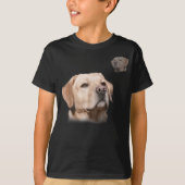 Labrador School Foto Funny Gelbe Labrador T-Shirt (Vorderseite)