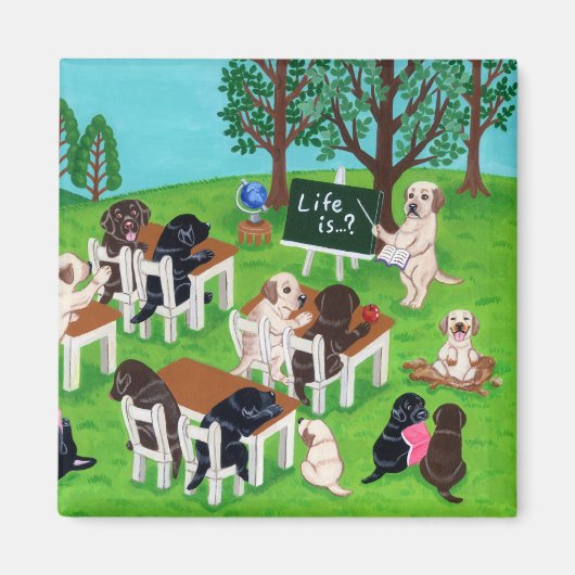 Labrador School Magnet (Vorne)