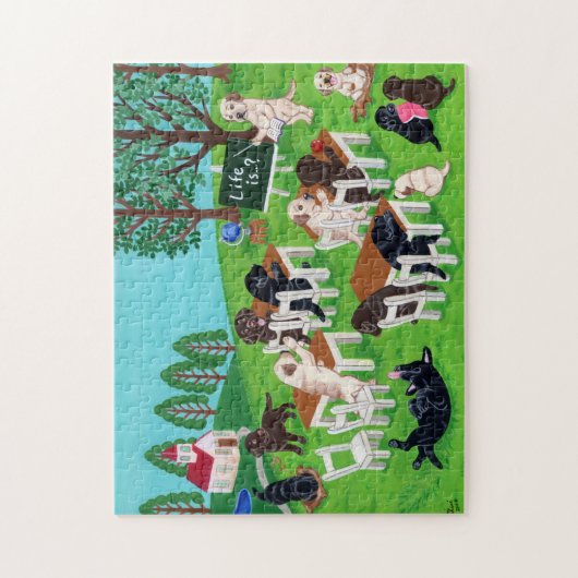 Labrador School Puzzle (Vertikal)