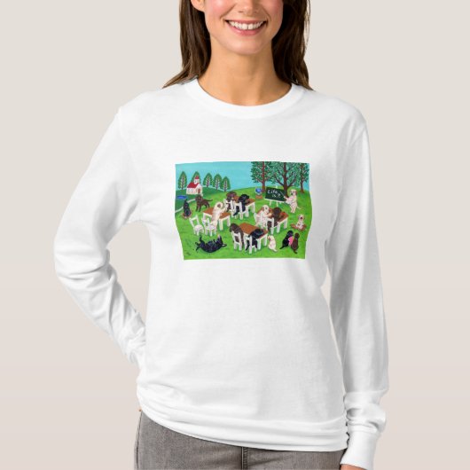 Labrador-Schule T-Shirt (Vorderseite)