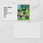 Labrador-Schulmalerei Visitenkarte (Vorne/Hinten)