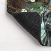 Labrador (schwarz 1) - Ophelie Mousepad (Ecke)