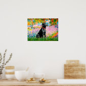 Labrador (schwarz) - Garten Poster (Küche)