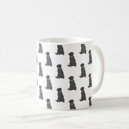 Labrador (schwarz) kaffeetasse (VorderseiteRechts)