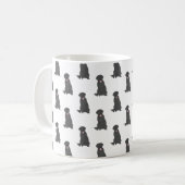 Labrador (schwarz) kaffeetasse (Vorderseite Links)