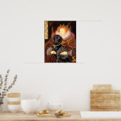 Labrador (schwarz) - Königin Poster (Küche)