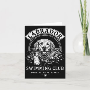 Labrador Schwimmverein Schwimmen Holen Wiederholen Karte