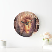 Labrador Security Cyborg Babe Große Wanduhr (Zuhause)