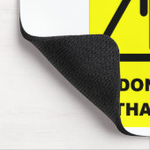 Labrador-Sicherheit 1 Mousepad (Ecke)