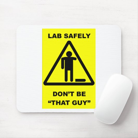Labrador-Sicherheit 1 Mousepad (Mit Mouse)