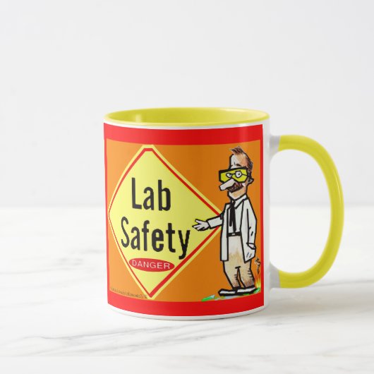 "Labrador Sicherheit-ist kein Witz " Tasse (Rechts)