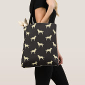 Labrador-Silhouette-Muster-Labrador-Retriever Tasche (Von Nahem)