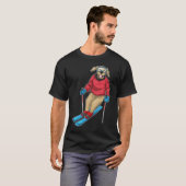 Labrador Skier Ski T-Shirt (Vorne ganz)
