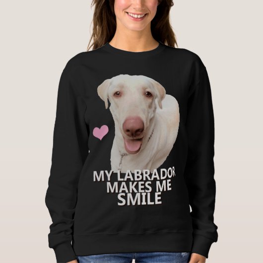 Labrador Smile Sweatshirt (Vorderseite)