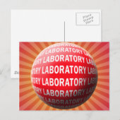 LABRADOR SPHERE 'O BLUT - LABORLOGO POSTKARTE (Vorne/Hinten)