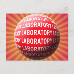 LABRADOR SPHERE 'O BLUT - LABORLOGO POSTKARTE