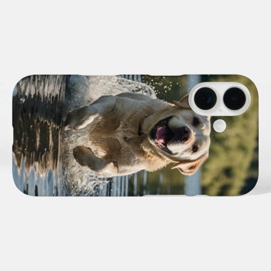 Labrador Splash Case-Mate iPhone Hülle (Rückseite (Horizontal))