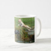 Labrador-Springen Kaffeetasse (VorderseiteRechts)