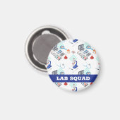 Labrador Squad, Berufliches Geschenk für das mediz Magnet (Vorderseite/Rückseite)