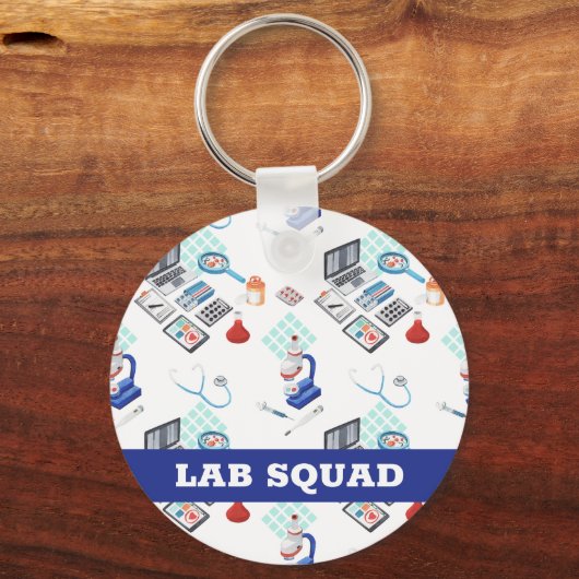 Labrador Squad, Berufliches Geschenk für das mediz Schlüsselanhänger (Rückseite)