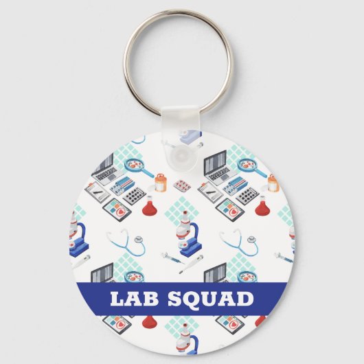 Labrador Squad, Berufliches Geschenk für das mediz Schlüsselanhänger (Rückseite)