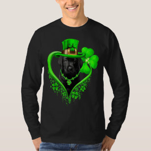 Labrador St Patricks Day Irish Kleeblatt Dog Liebe T-Shirt