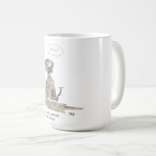 Labrador T - Shirt Kaffeetasse (VorderseiteRechts)