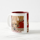 Labrador-Tasse Zweifarbige Tasse (Vorderseite Links)