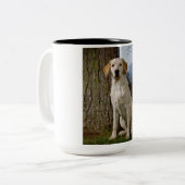 Labrador-Tasse Zweifarbige Tasse (Vorderseite Links)