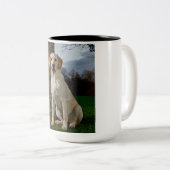 Labrador-Tasse Zweifarbige Tasse (VorderseiteRechts)