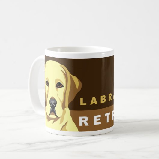 Labrador-Tassen Kaffeetasse (Vorderseite Links)