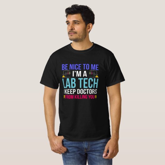 Labrador Tech behalte Ärzten die Laborklinik T-Shirt (Vorne ganz)